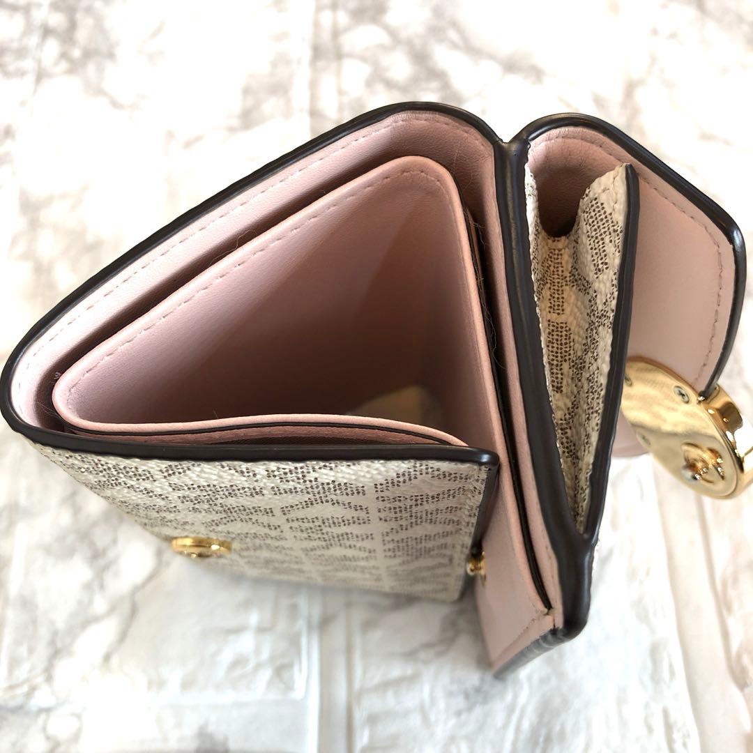 【極美品】マイケルコースMICHAELKORS 三つ折り財布 dark