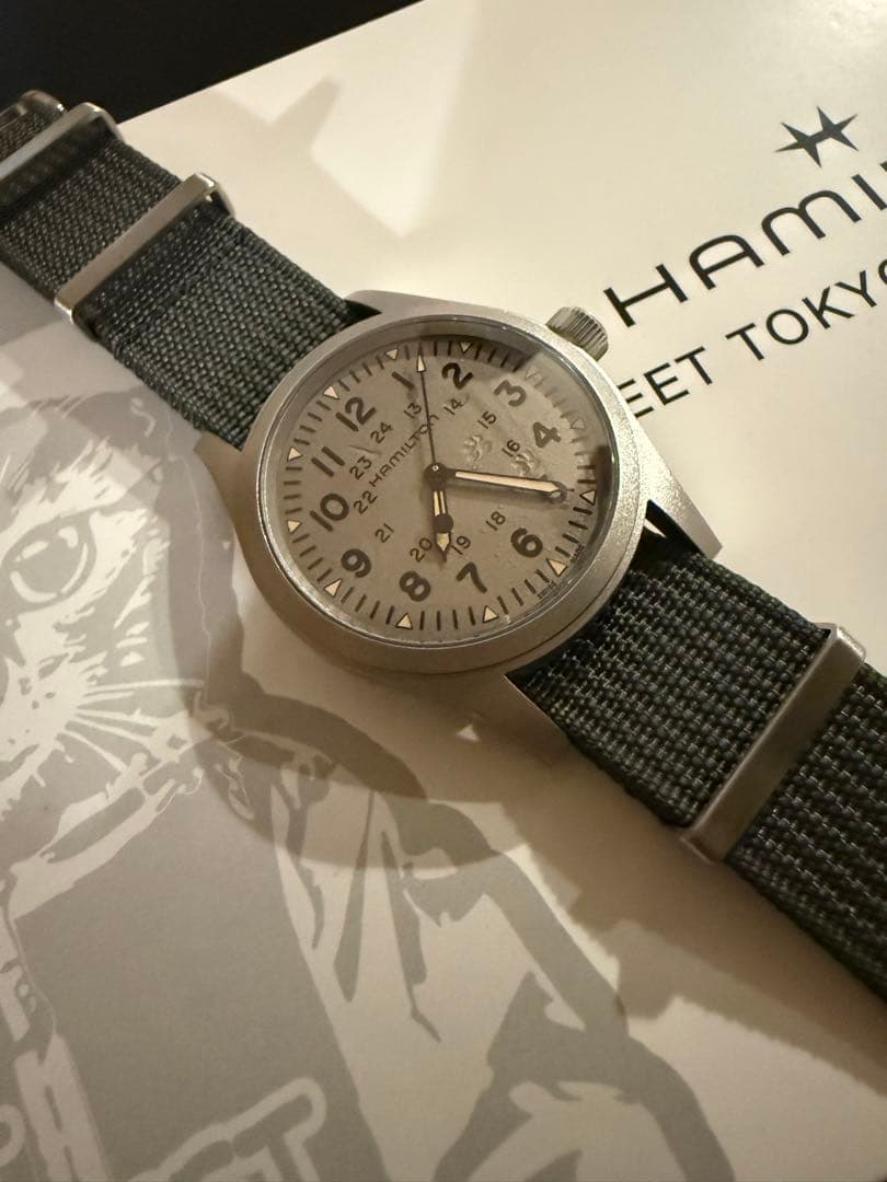 【限定】ハミルトン カーキフィールドメカ 原宿キャットストリート限定