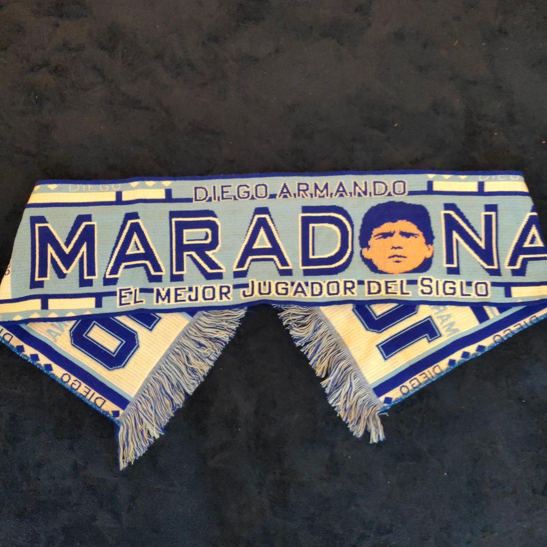 【希少】【ディエゴ・マラドーナ】マフラー　タオル　応援グッズ　サッカーグッズ