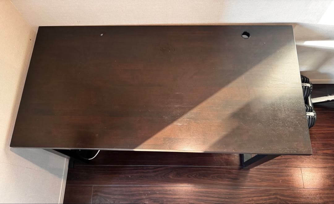 カナデモノ kanademono ダークブラウン 木製 パソコンデスク