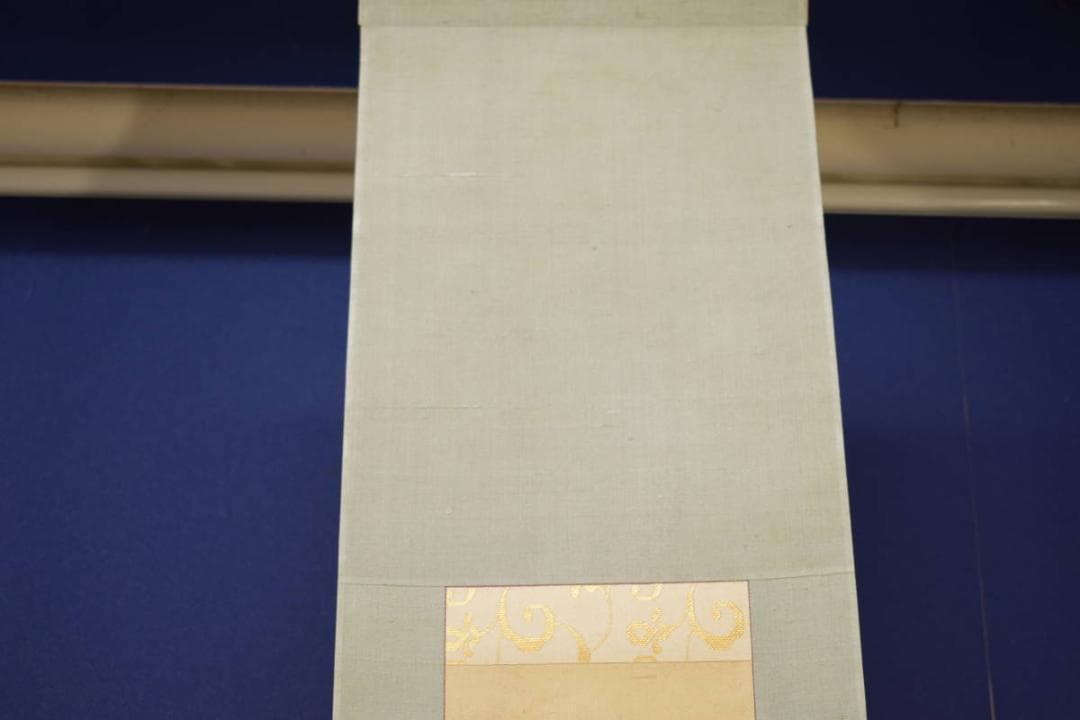 真作/備後福山生/羽田桂舟/紅梅雀図/布袋屋掛軸HI-680