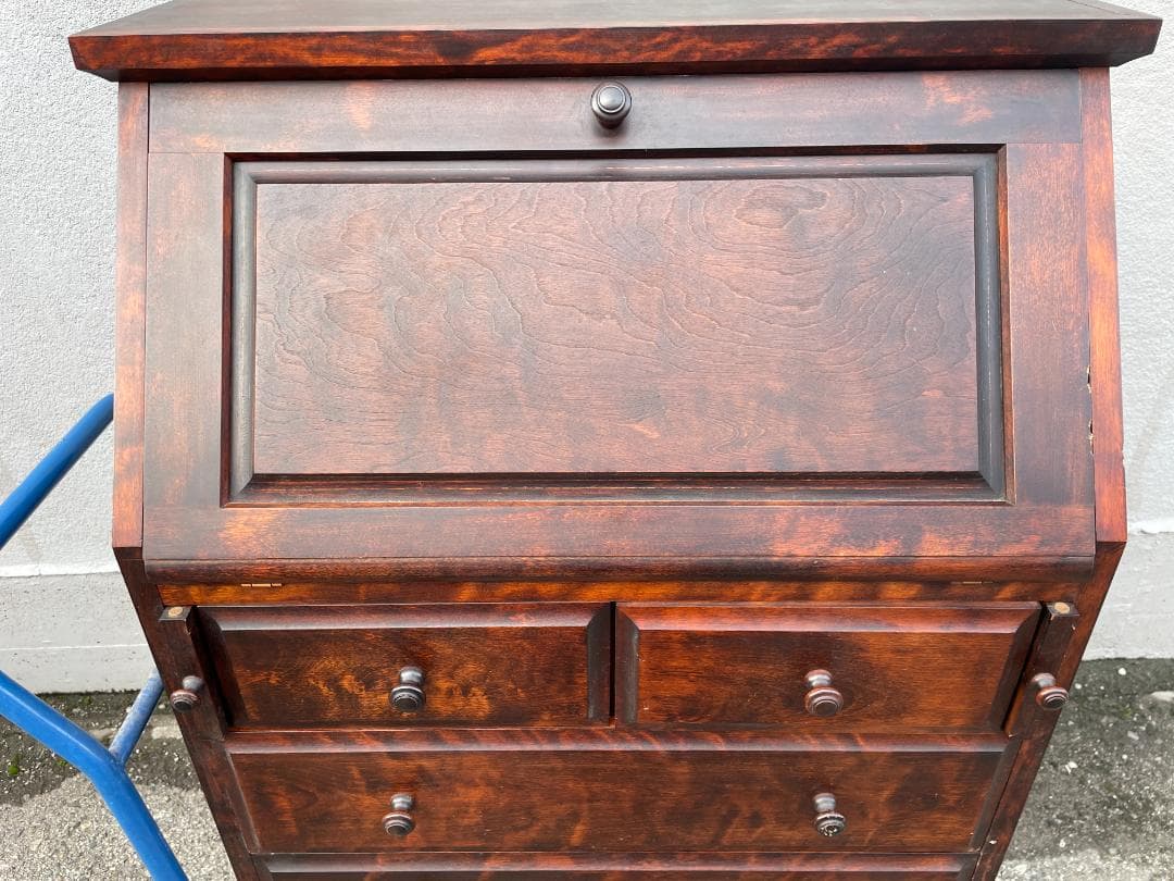 ★ 民芸家具 ライティングビューロー 流氷 89-008 昭和 レトロ 古家具