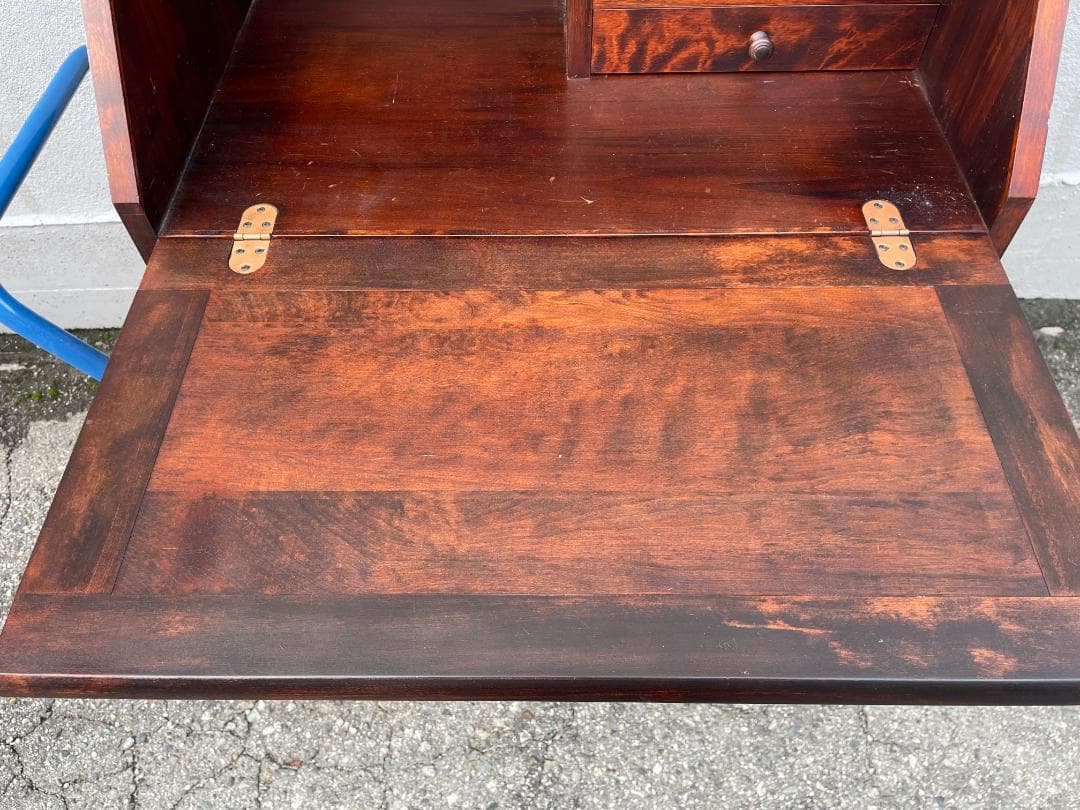 ★ 民芸家具 ライティングビューロー 流氷 89-008 昭和 レトロ 古家具