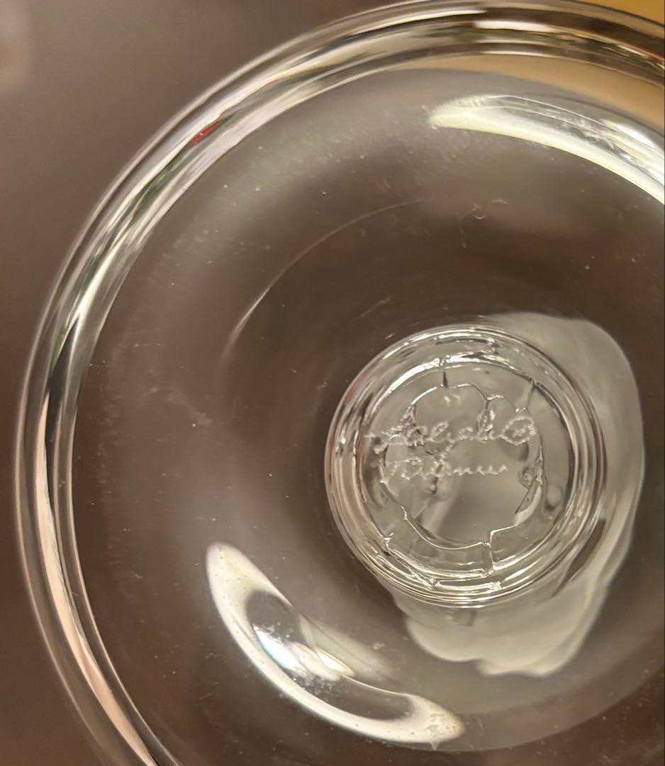 LALIQUE ラリック クリスタル ガラス山羊リングトレイ