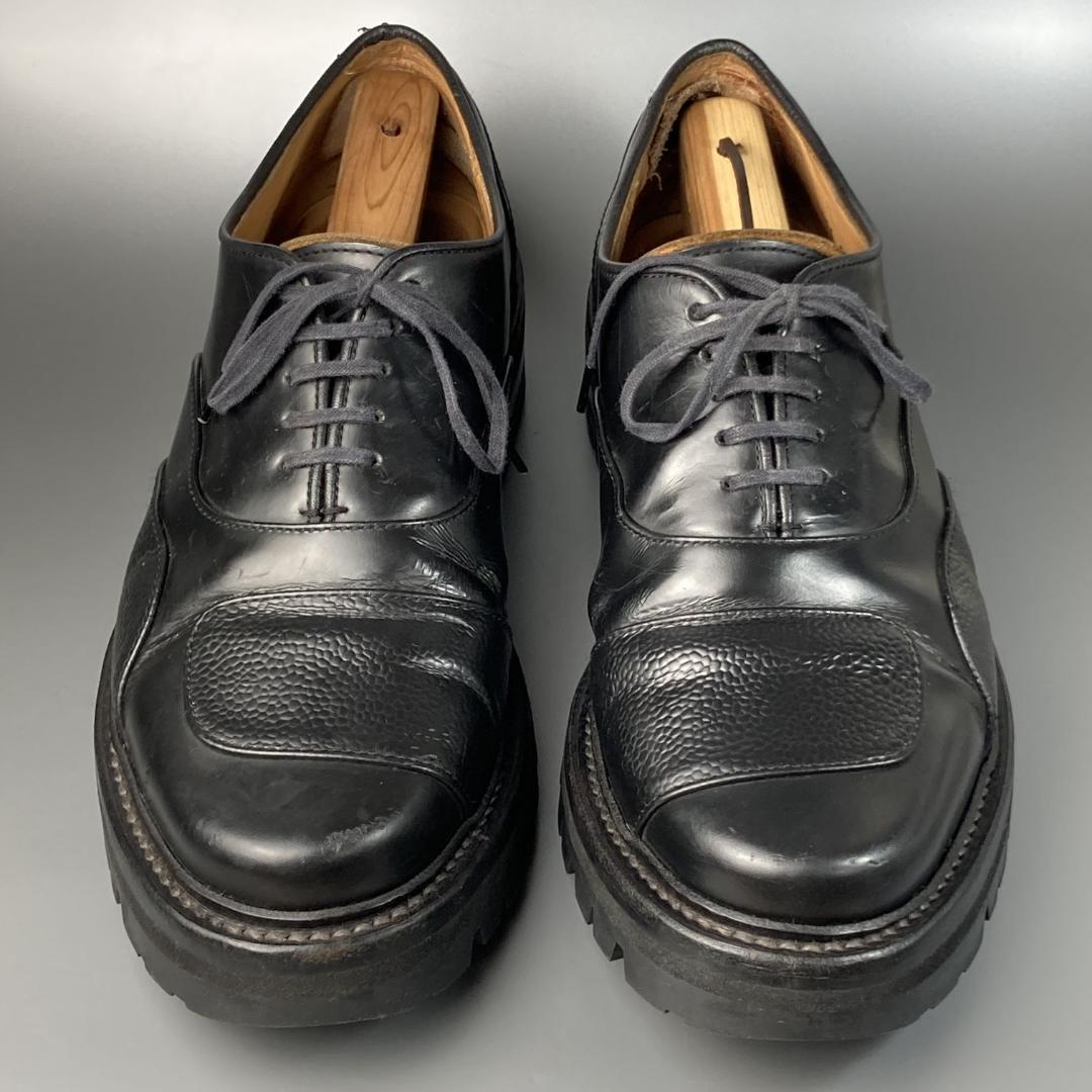 26【名品】キッズラブゲイト KIDSLOVEGAITE ブラックレザーシューズ