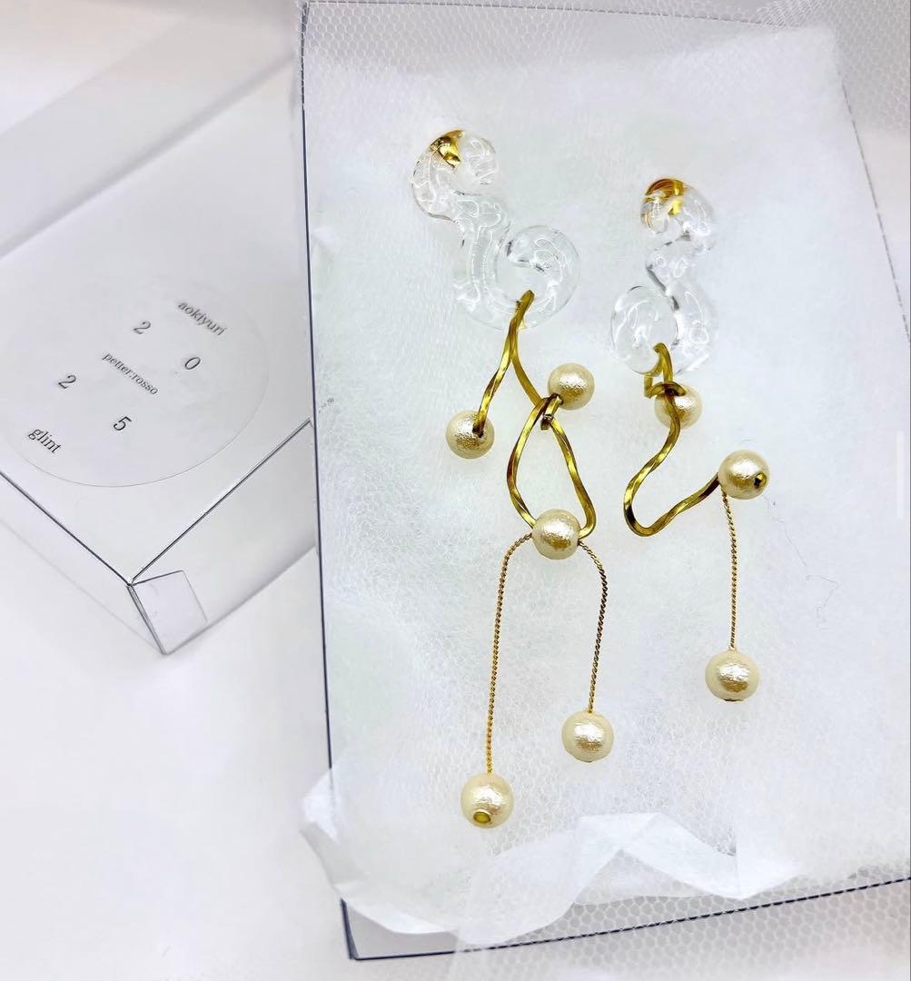 aokiyuri 両耳用ピアス