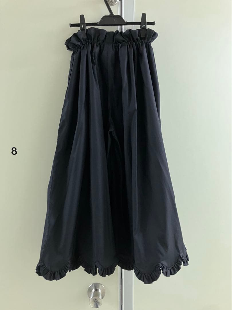 【CECILIE BAHNSEN】 フリル スカラップヘム ワイドパンツ