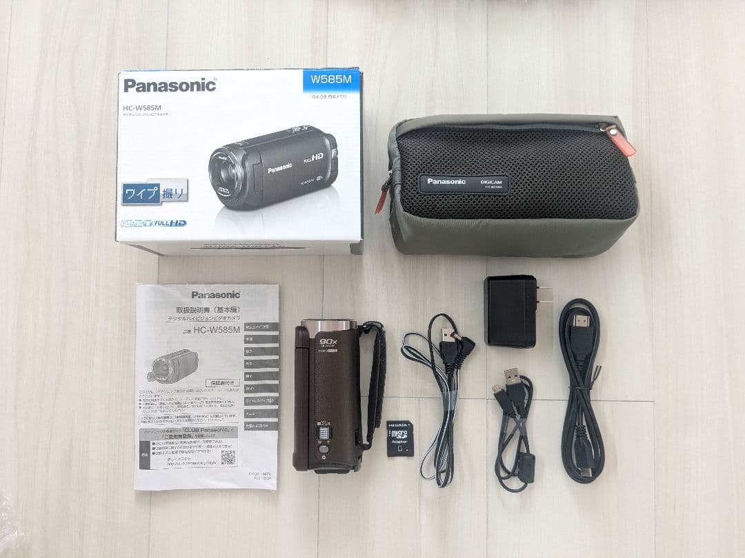 ポテトチップス【美品】Panasonic　HC-W585M　ビデオカメラ