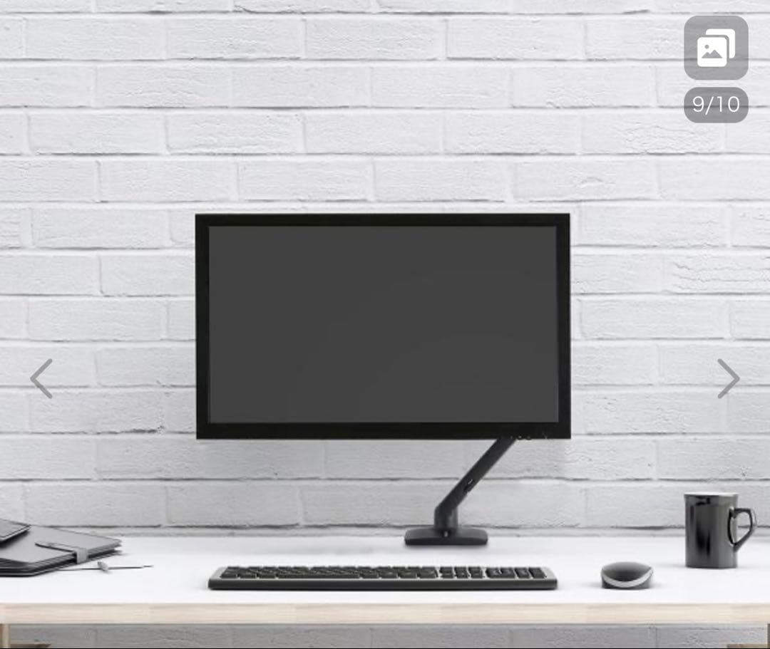 エルゴトロン MXV デスクモニターアーム マットブラック 34インチ