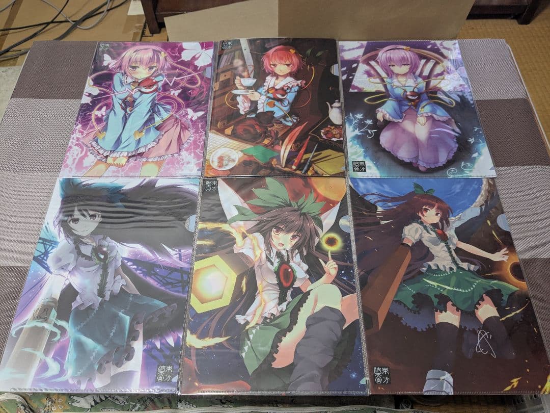 東方project　波天宮　地霊殿キャラクター　クリアファイルセット