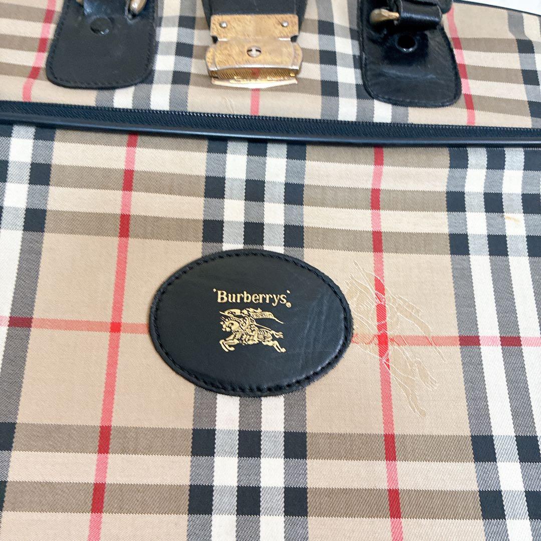 Burberry バーバリー　ガーメントバッグ ノバチェック　シャドーホース