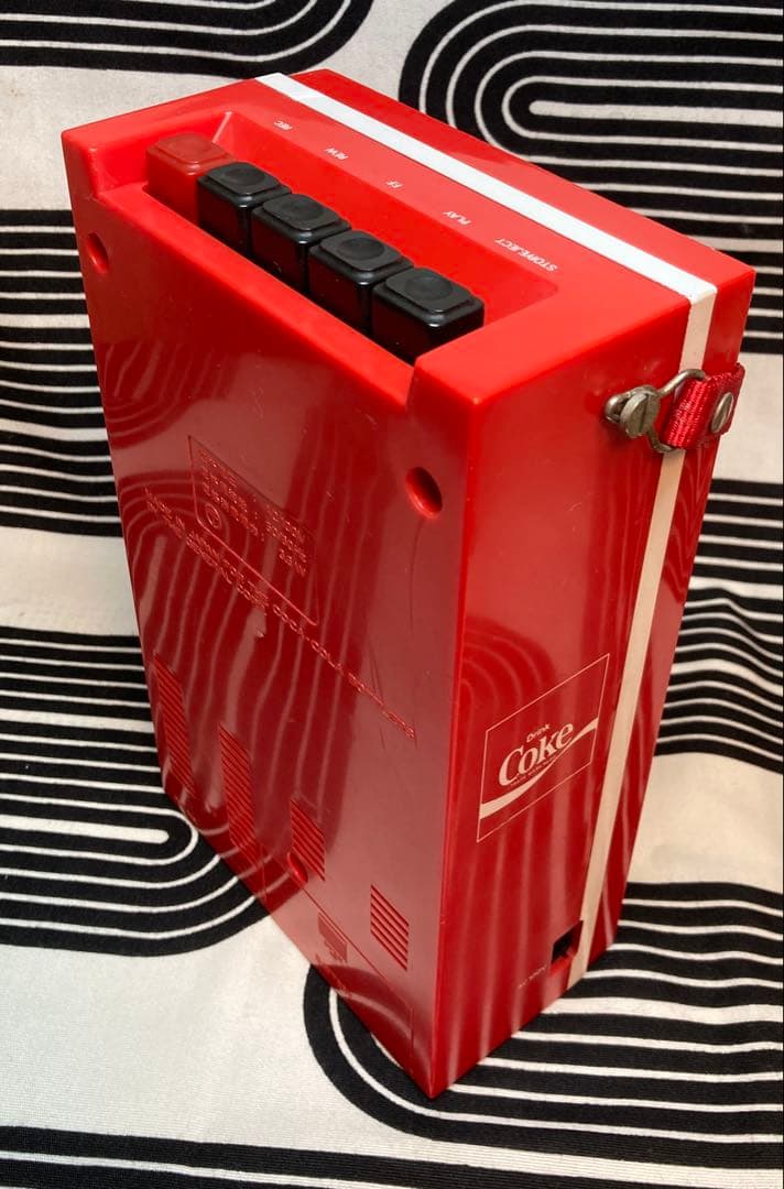 昭和レトロ　ミドセンチュリー　コカ・コーラ自動販売機型カセットテーププレイヤー