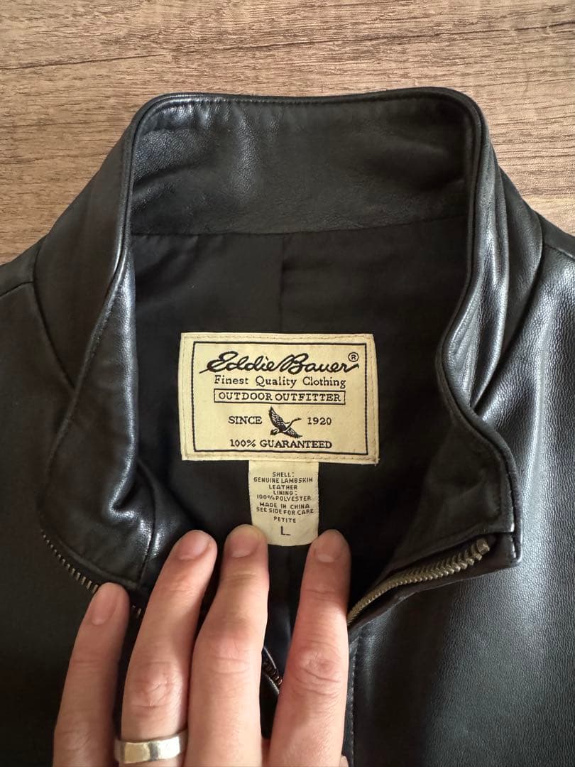 ジャケット・アウター Eddie Bauer vintage lether jacket