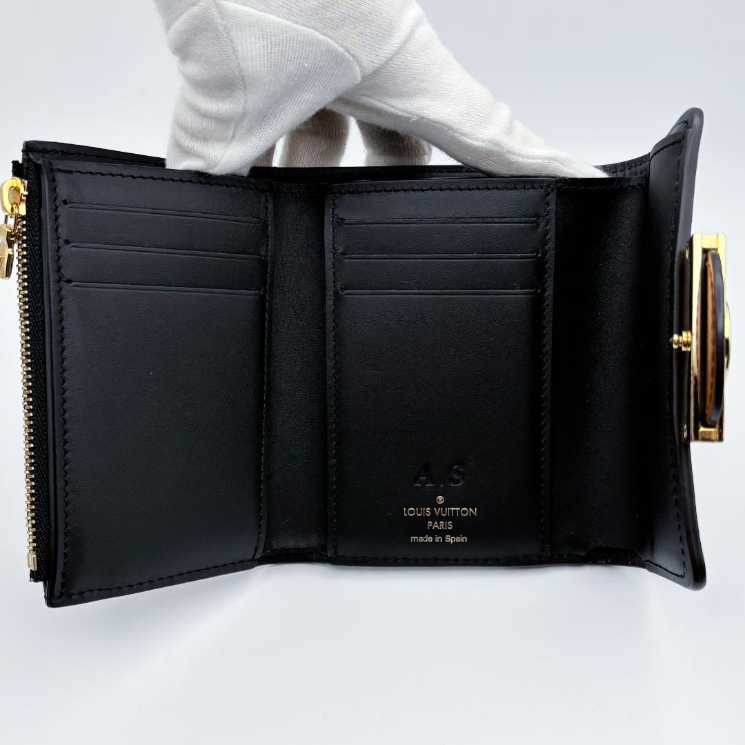 【極美品】ICタグ ルイヴィトン モノグラムリバース ポルトフォイユ ドフィーヌ