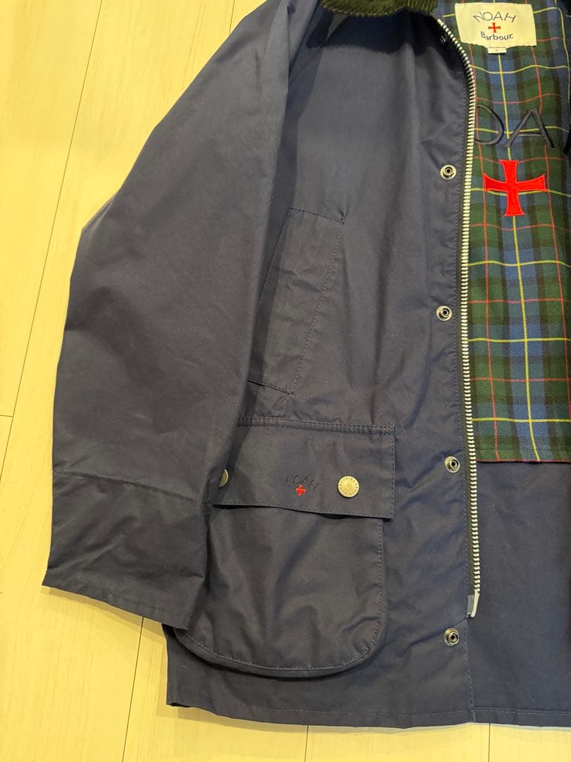 NOAH + Barbour ネイビー ジャケット