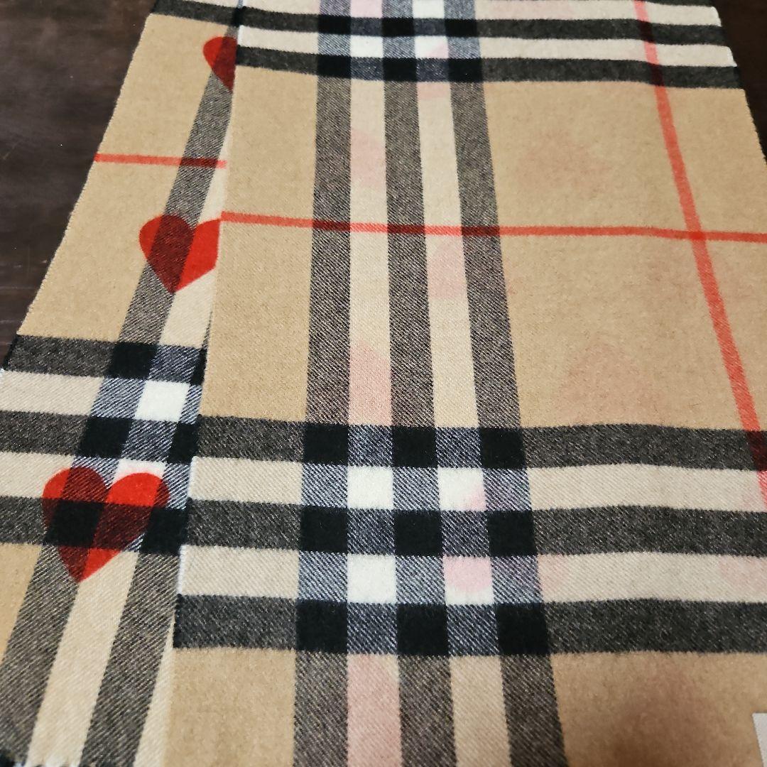 BURBERRY　バーバリー　限定リバーシブルハートマフラー