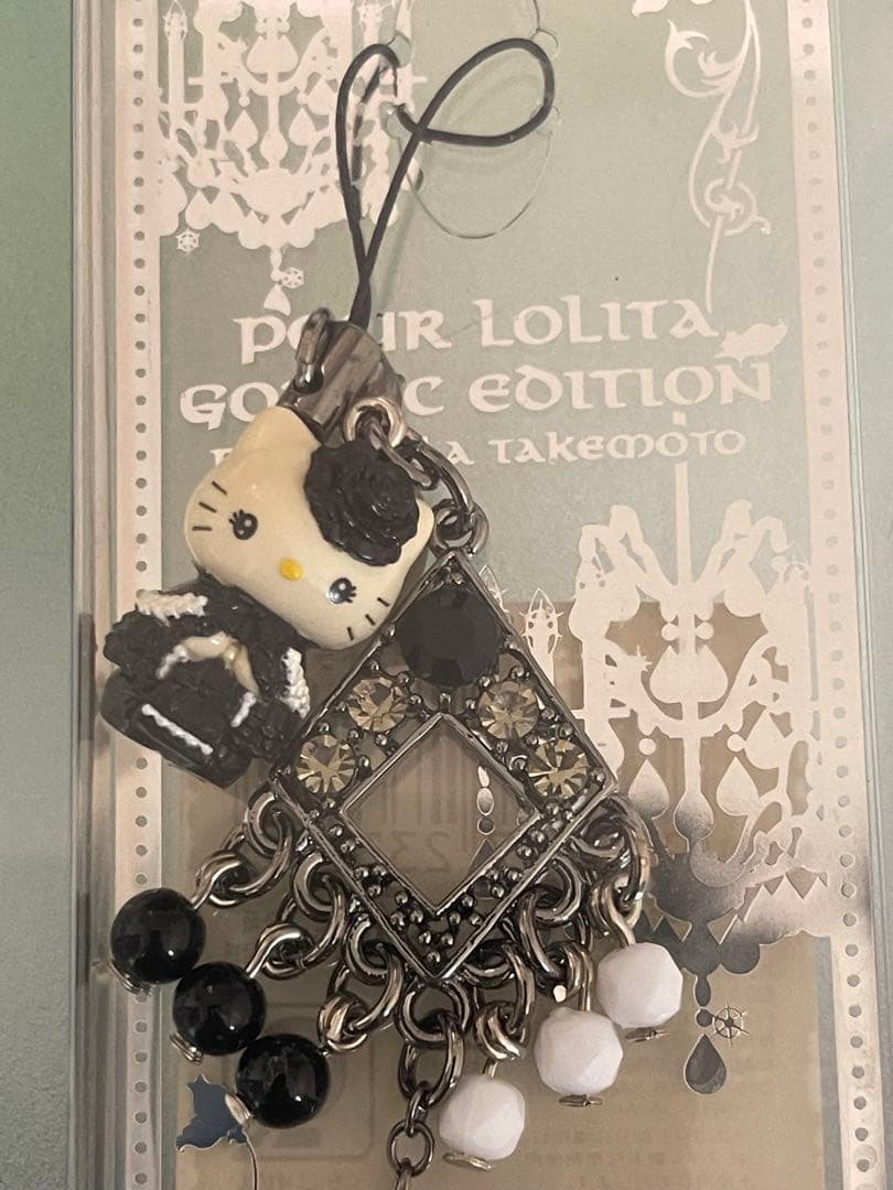 ハローキティ 嶽本野ばら ゴスロリ ロリータ ご当地キティ 根付け ストラップ