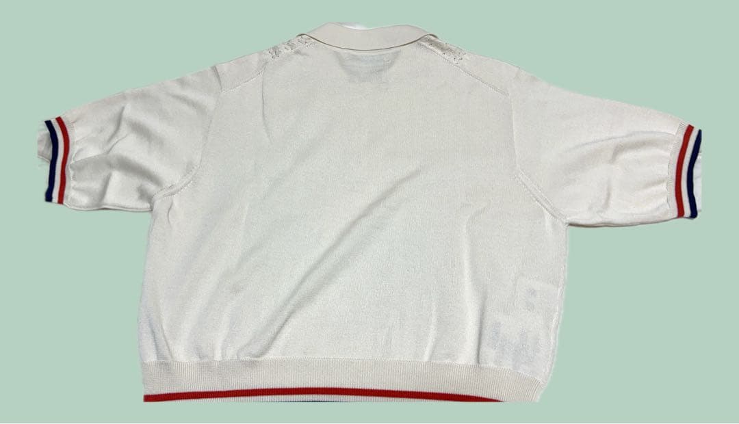 【希少】【IT42】Miu Miu 2022AW クロップドニットポロシャツ