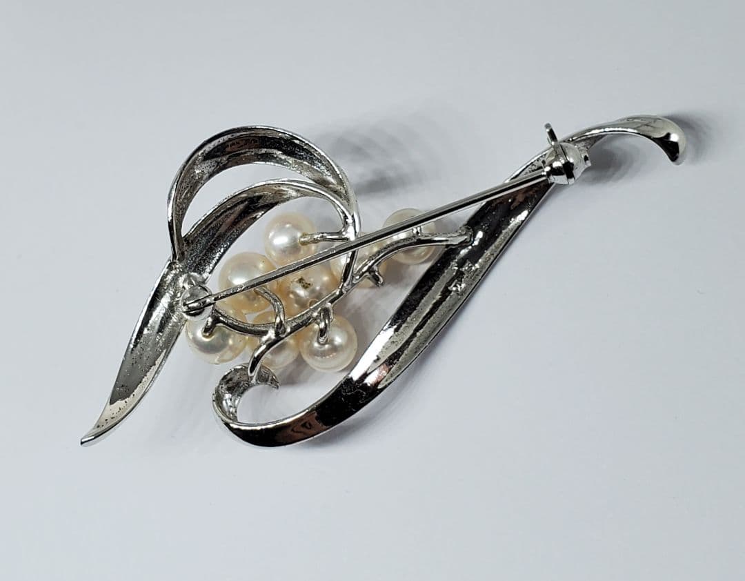 MIKIMOTO　ミキモト　ヴィンテージ　あこや真珠　ブローチ　ジュエリー