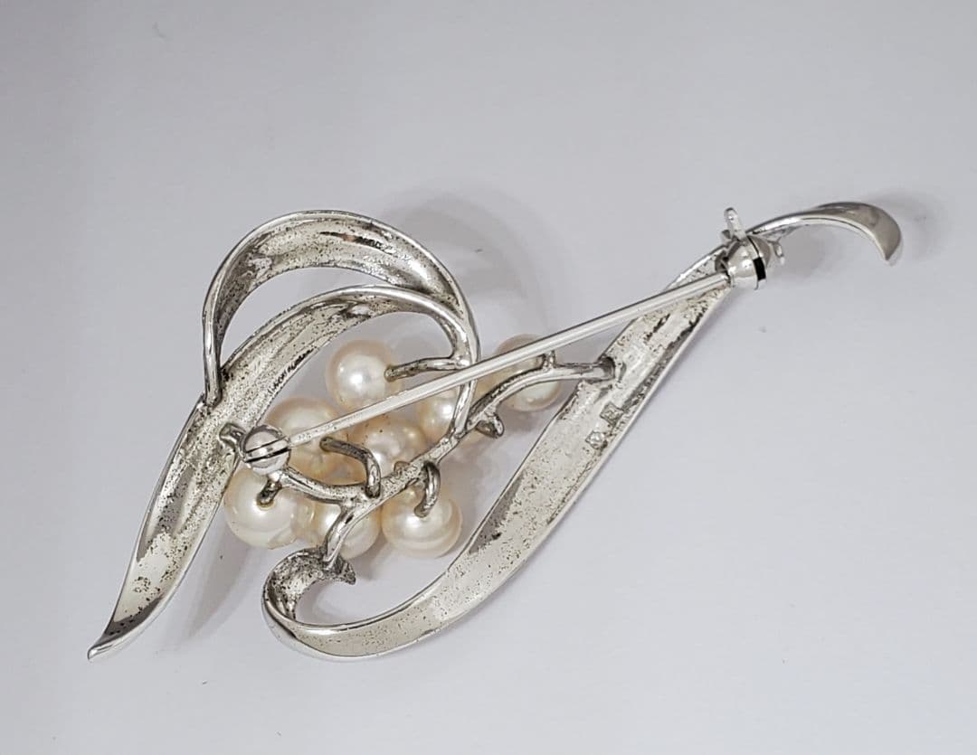 MIKIMOTO　ミキモト　ヴィンテージ　あこや真珠　ブローチ　ジュエリー