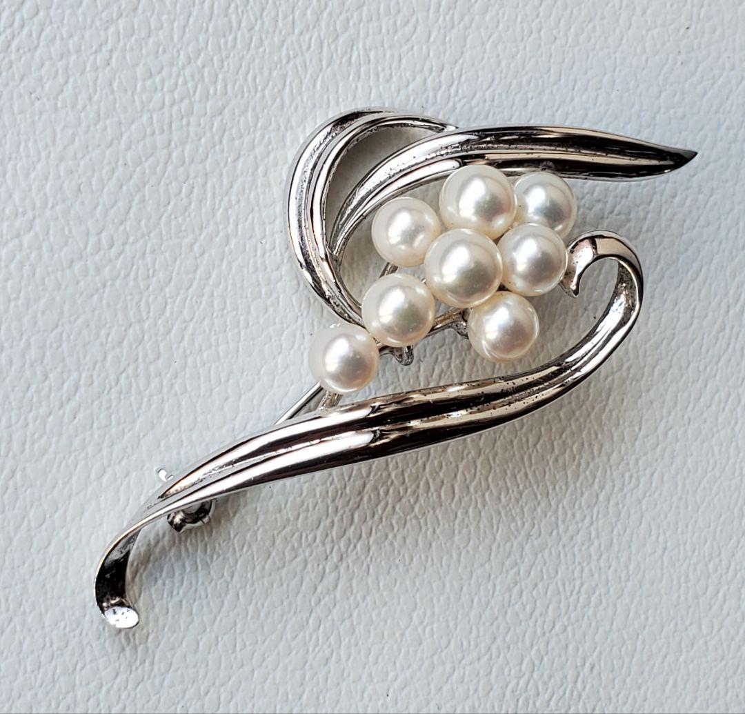 MIKIMOTO　ミキモト　ヴィンテージ　あこや真珠　ブローチ　ジュエリー