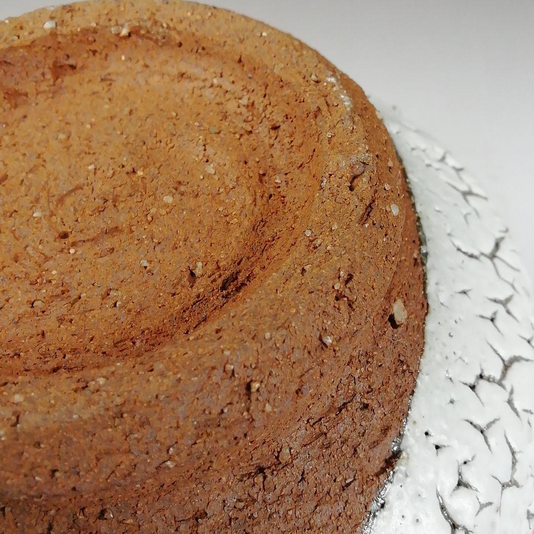 Ｔ９８２　茶碗　『梅花皮』『東原窯　羽柴良一』　共箱　抹茶碗　茶道具