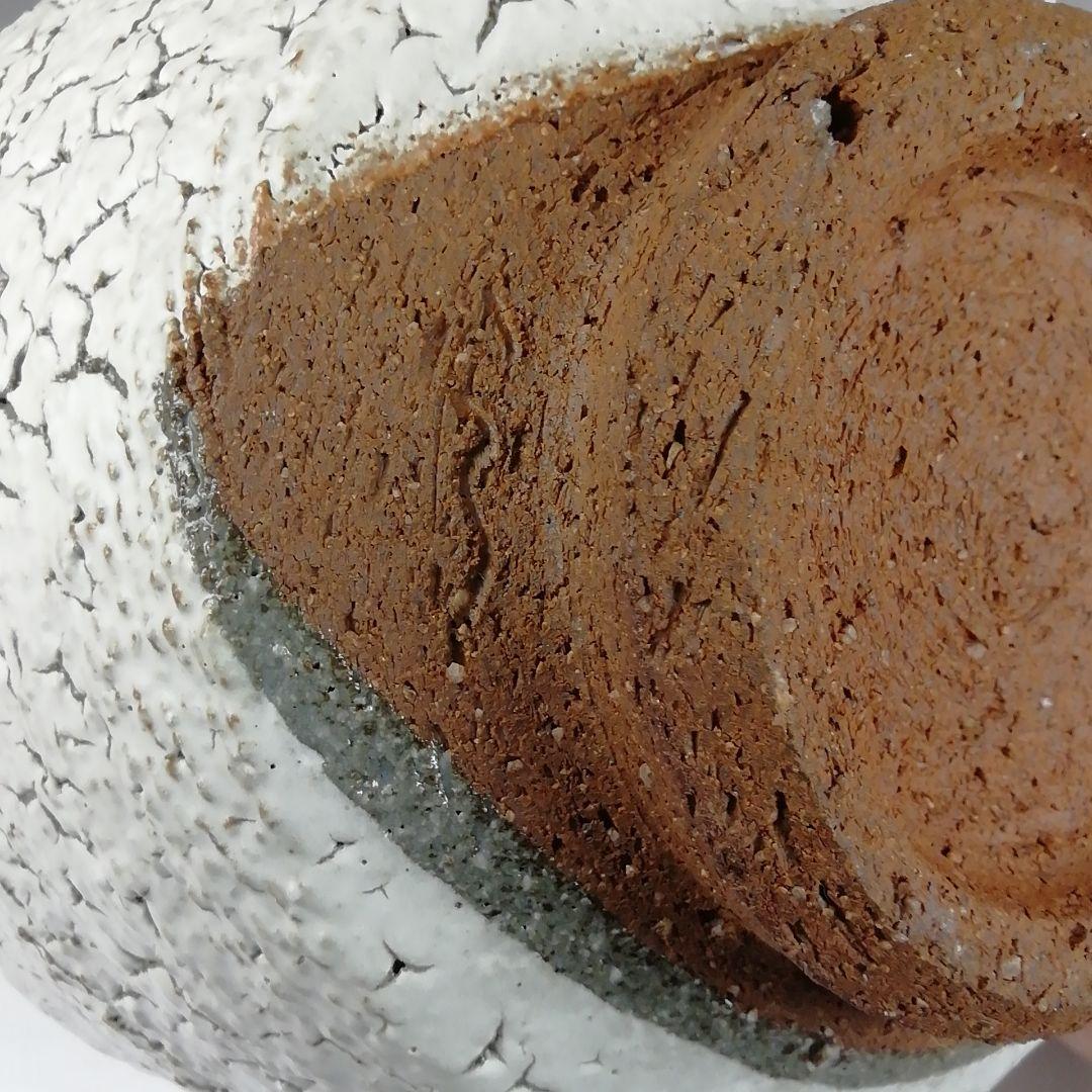 Ｔ９８２　茶碗　『梅花皮』『東原窯　羽柴良一』　共箱　抹茶碗　茶道具