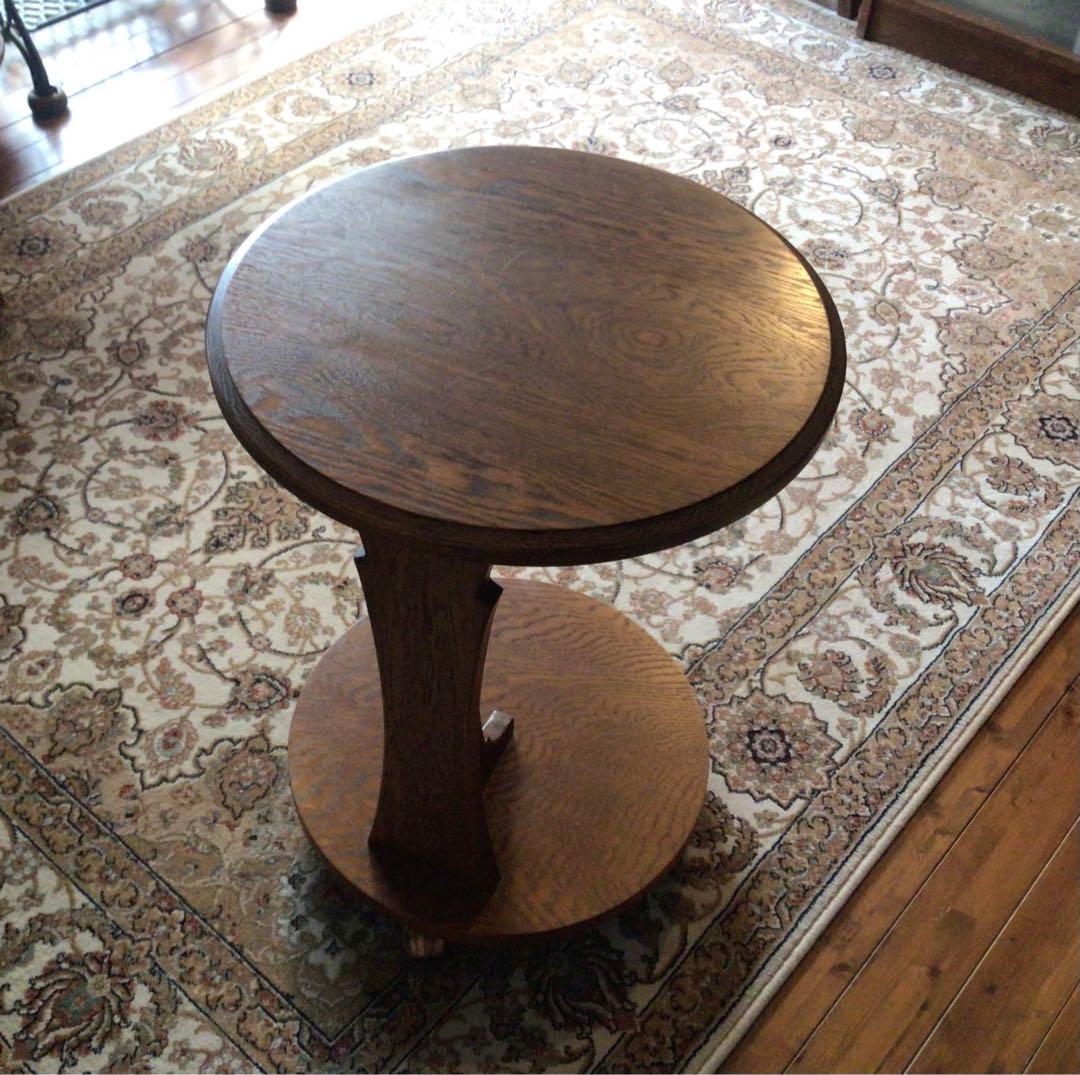 サイドテーブル　木製／ウニコ　マルニ　イデー　カリモク　アンティーク