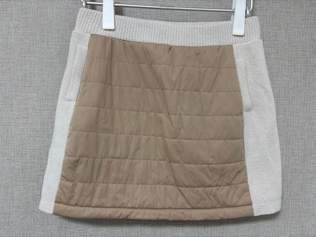 専用　BRIEFING GOLF 中綿スカート キルティング ニット ベージュ