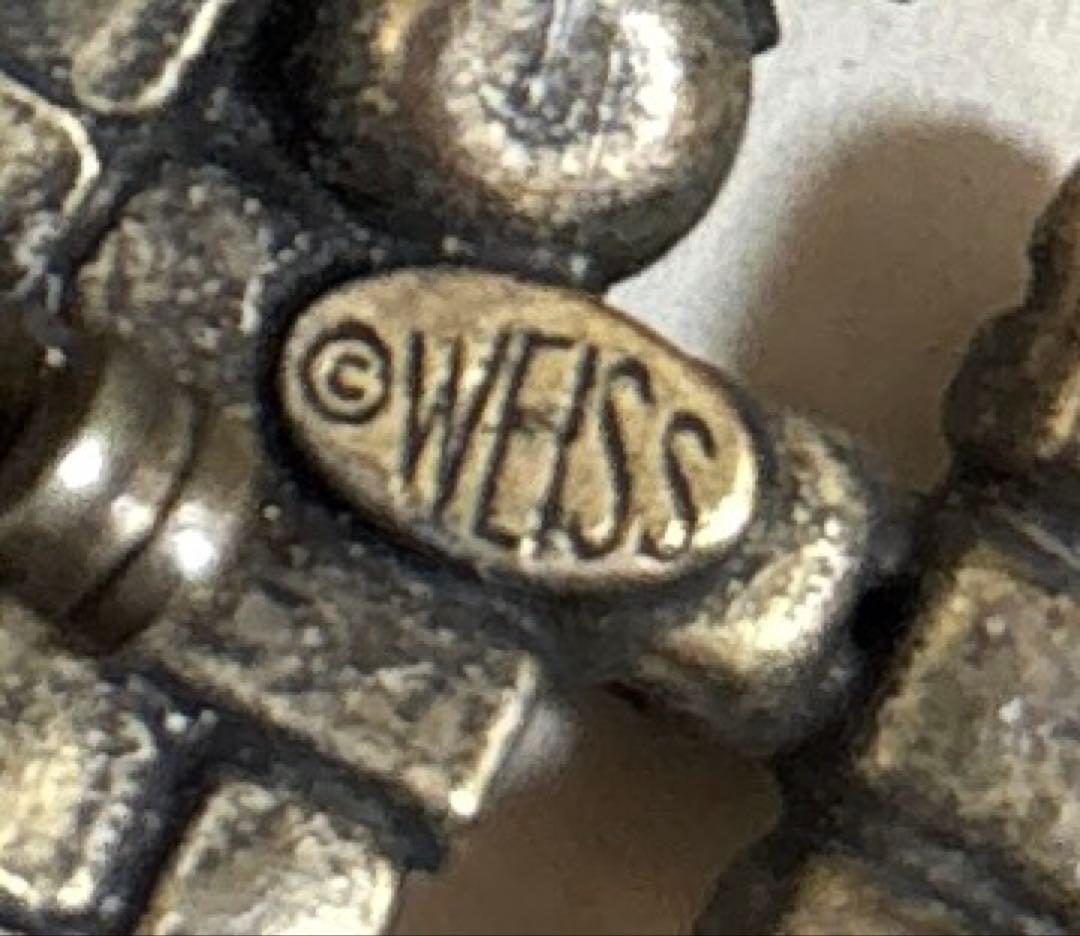 USA WEISS ヴィンテージブローチ Xmas Tree 5Candles