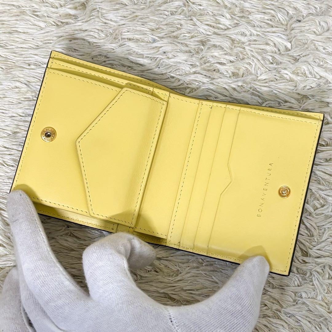 【極美品】ボナベンチュラ バイフォールドウォレット 二つ折り財布 グレージュ