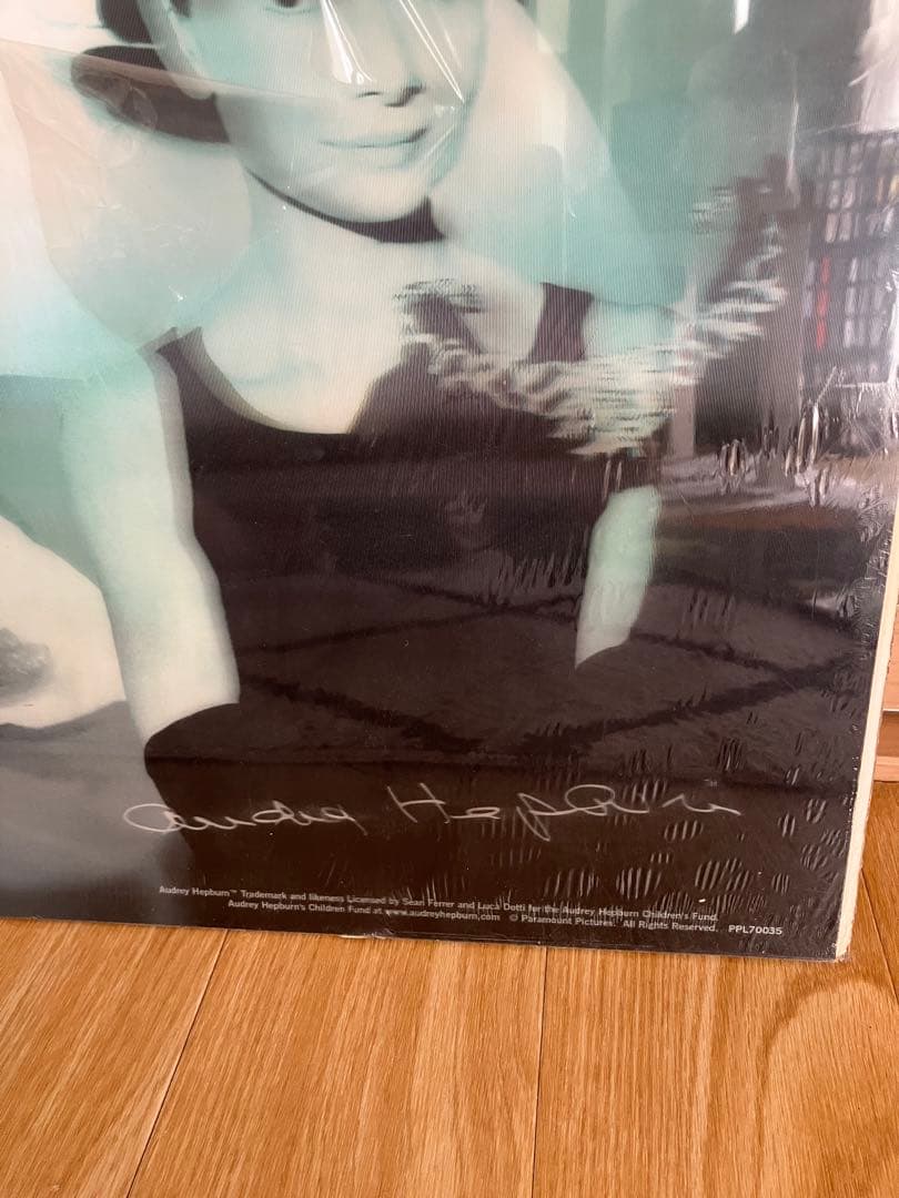 激レア！デッドストック新品オードリーヘップバーン3Dポスターティファニーで朝食を