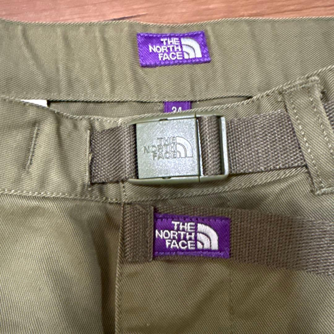 美品ノースフェイス パープルレーベル チノワイド テーパード フィールド パンツ