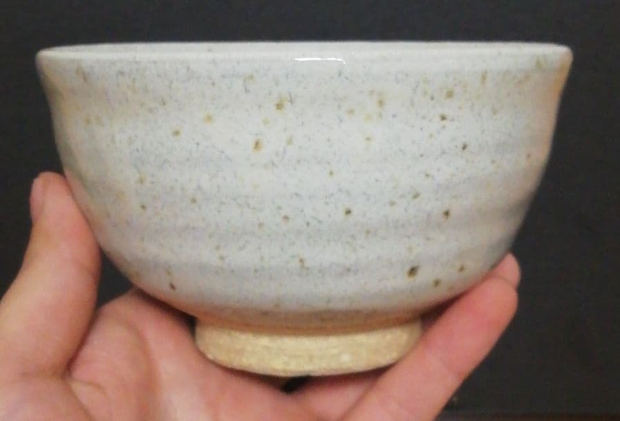 西岡小十作　斑唐津　茶碗　共箱　仕服付　茶道具