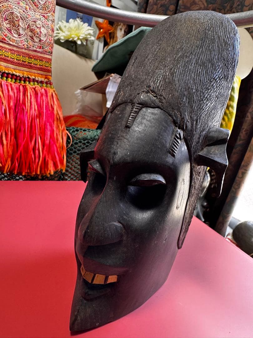 ✴︎安い！！✴︎アフリカンマスク 木製 ✴︎クオリティ高いです！