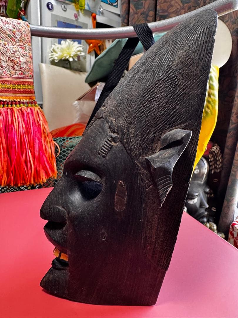 ✴︎安い！！✴︎アフリカンマスク 木製 ✴︎クオリティ高いです！