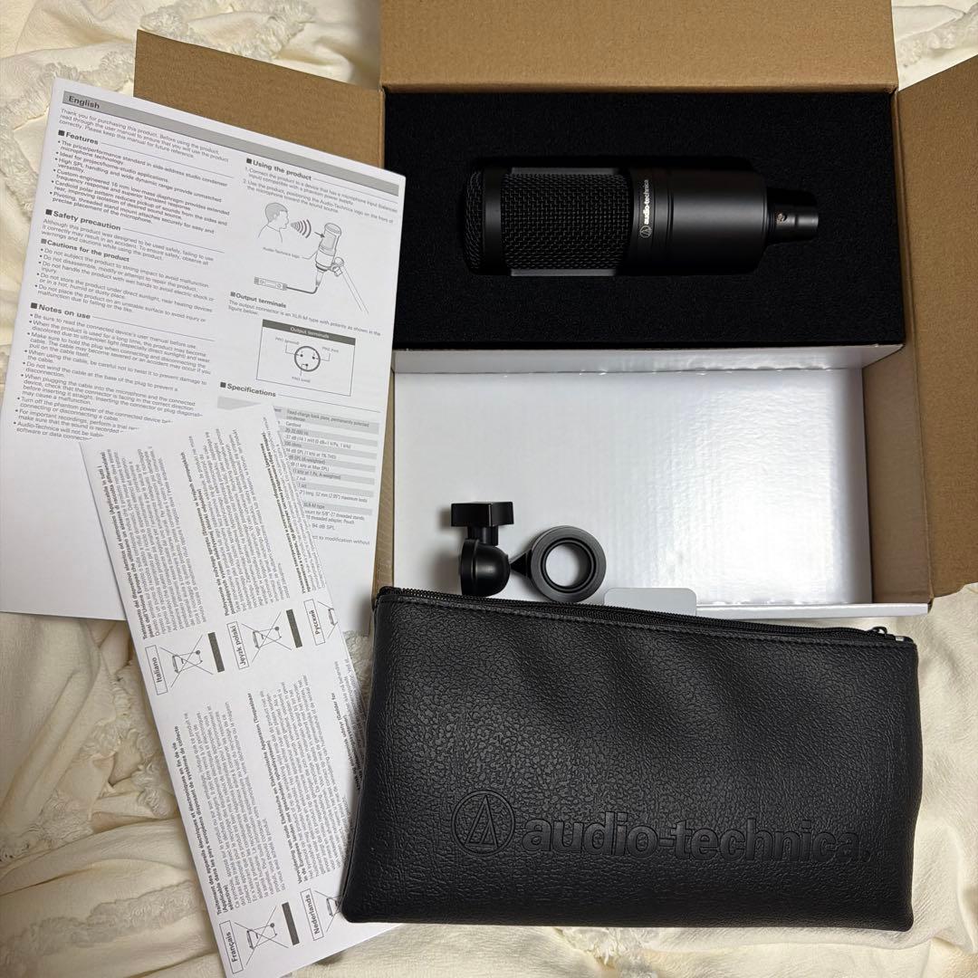【新品】audio-technica AT2020 コンデンサーマイク