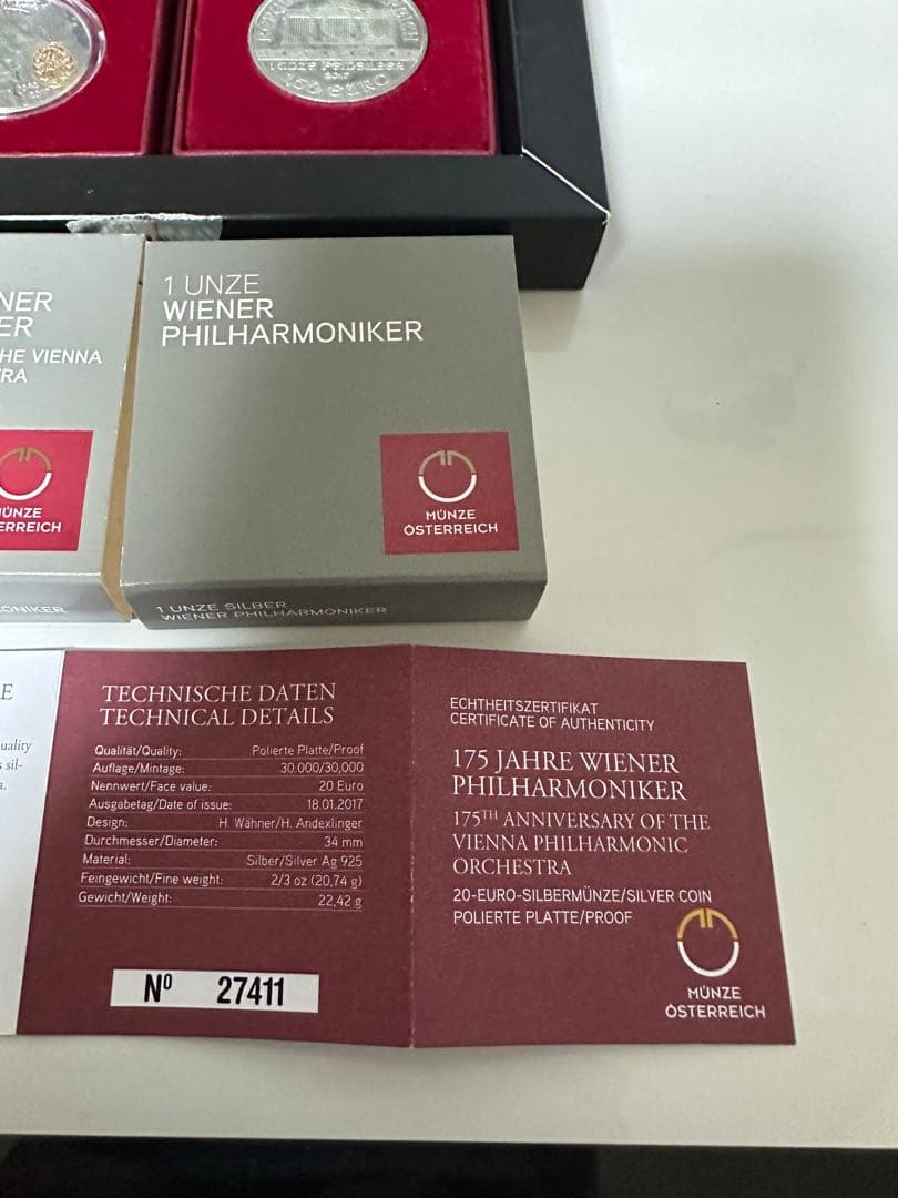 175周年ウィーンフィルハーモニー管弦楽団メダルセット