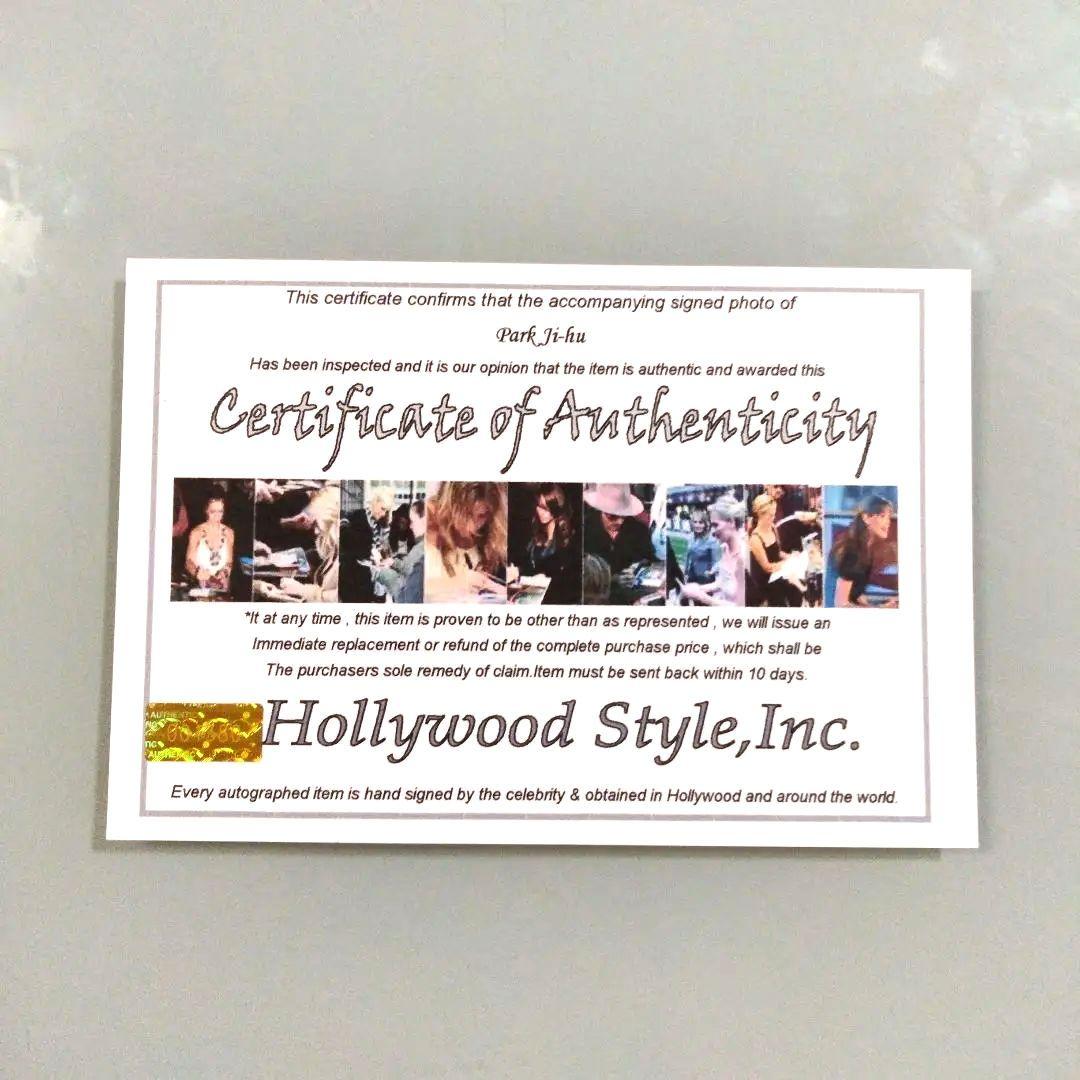 セール中…パク・ジフ直筆サイン入り2Lサイズ写真…