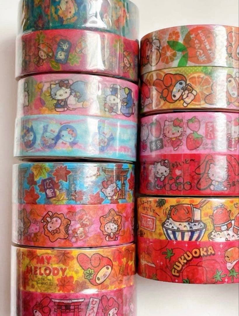 新品サンリオご当地マスキングテープ20本セット★ご当地マステまとめ売り