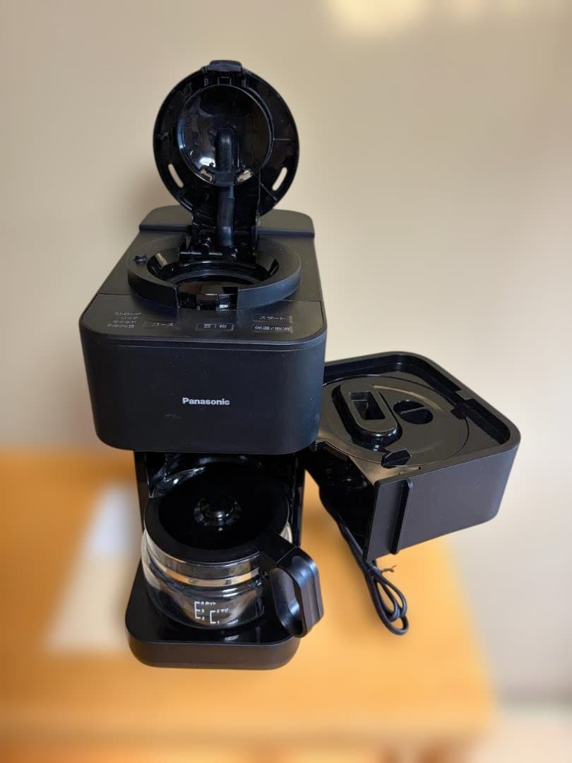 パナソニック コーヒーメーカー 全自動 ミル付き　NC-A58-K