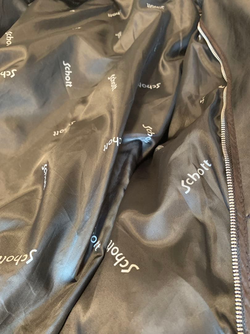 Schott レザーシングルライダース 美品 サイズ42 USA製ヴィンテージ