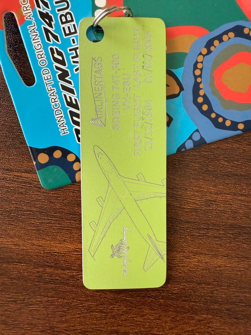 カンタス航空 Airlinertags B747-300 誕生日番号0428