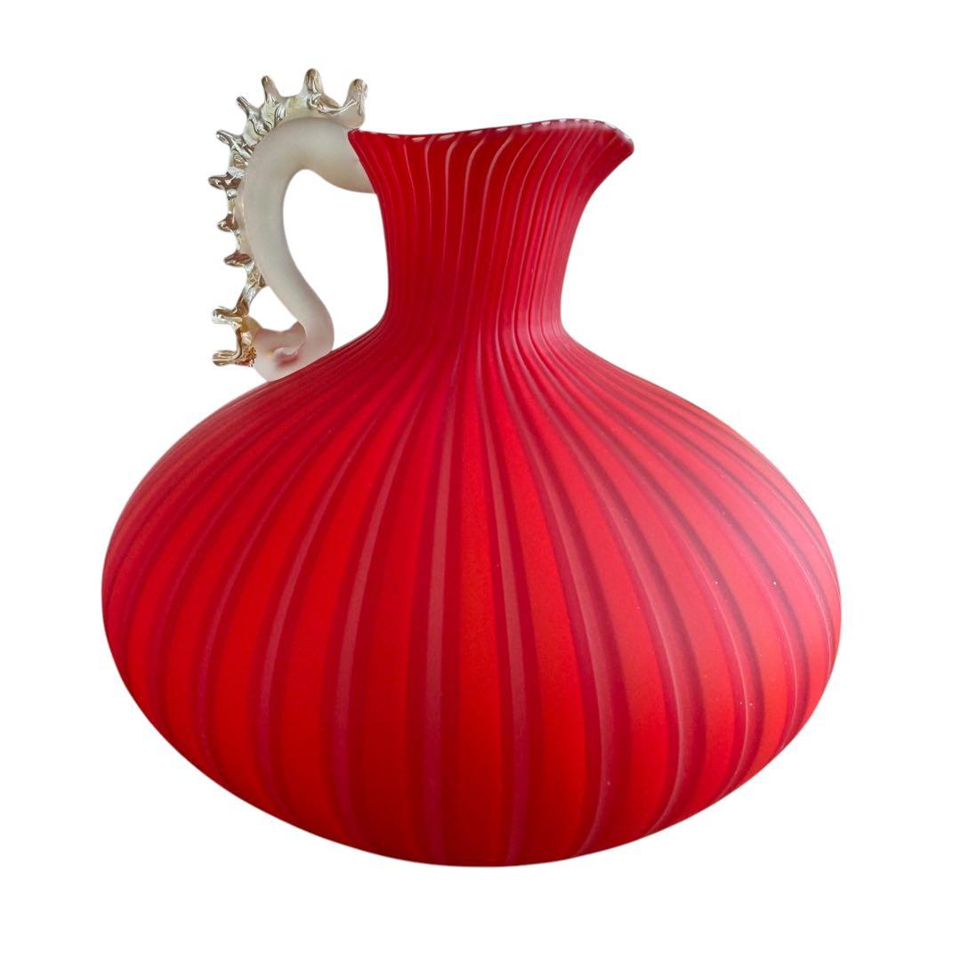 藤田喬平 手吹 ヴェニス 一輪 共箱 文化勲章受賞作家 花瓶 一輪挿し 花入