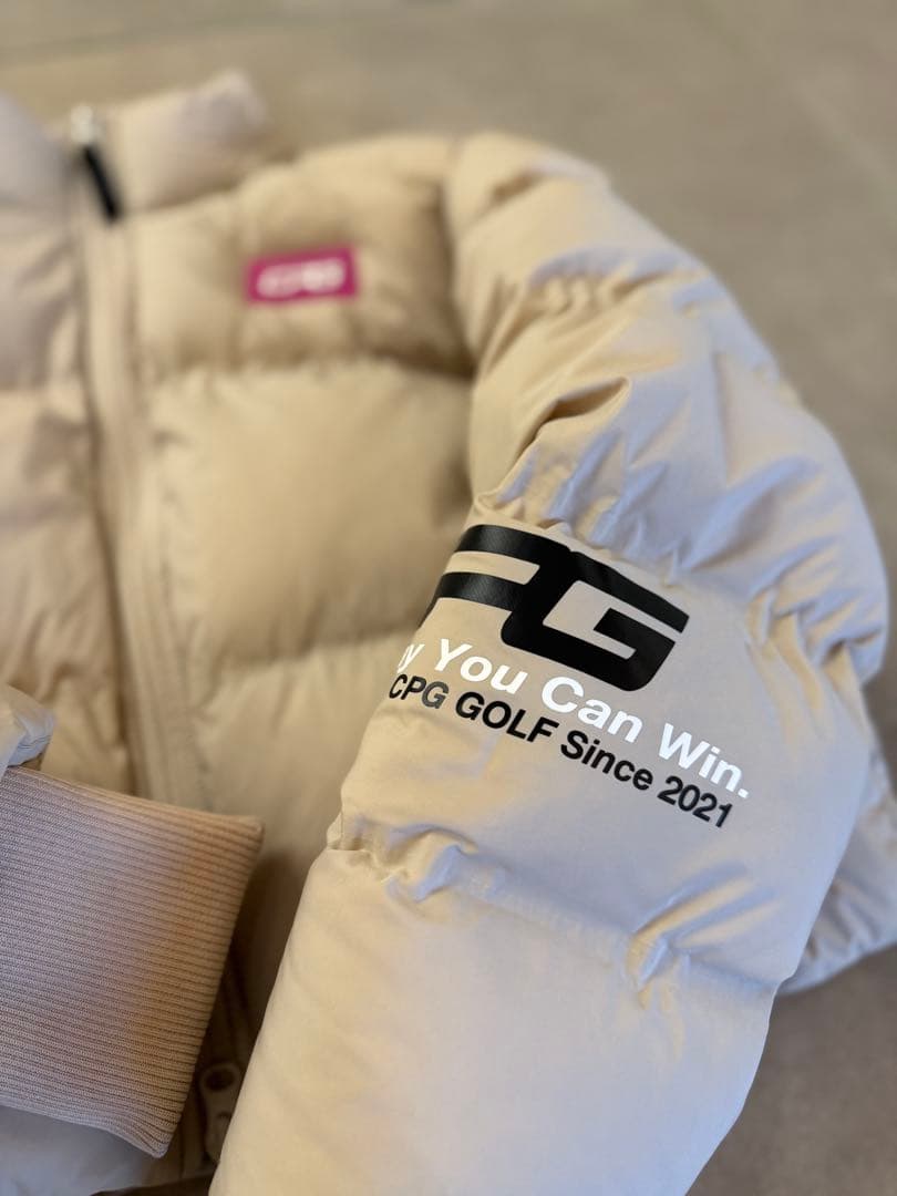 CPG GOLF ベージュ ダウンジャケット Mサイズ