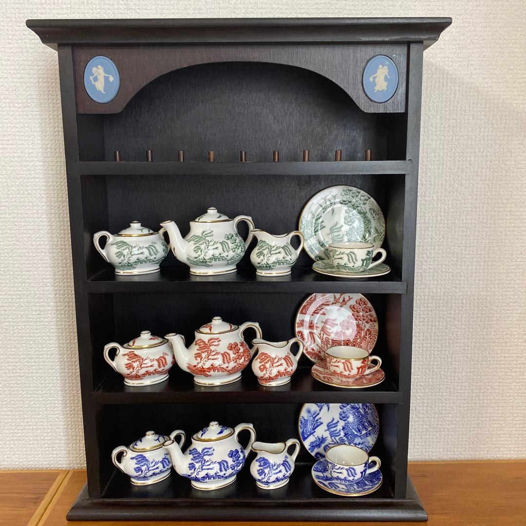 コールポート レッド　ウィロー オールドウィロー ミニチュア　ティーセット