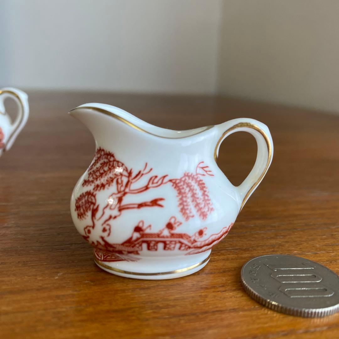 コールポート レッド　ウィロー オールドウィロー ミニチュア　ティーセット