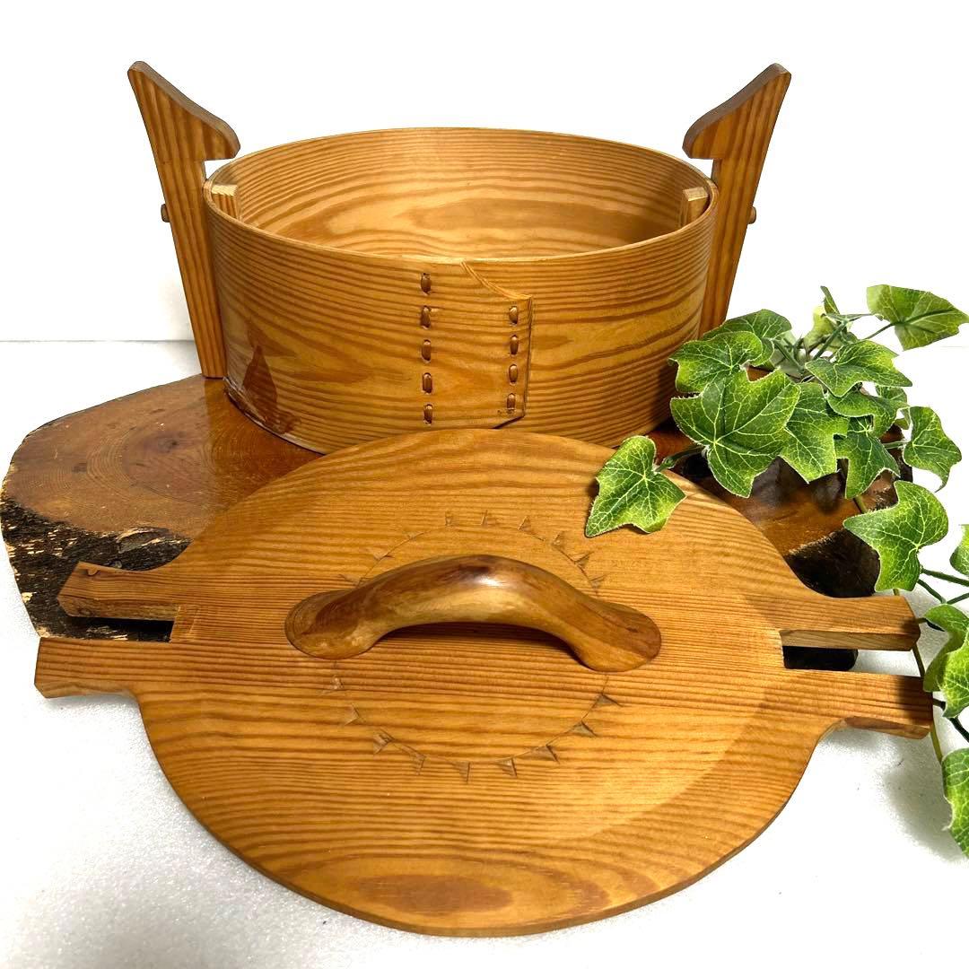 ヴィンテージ　スウェーデンsvepaskスヴェープアスク曲げ木箱　北欧雑貨