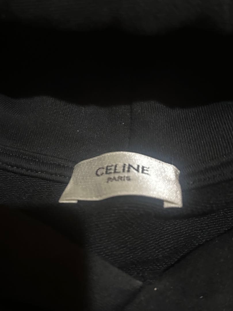 CELINEロゴ 黒パーカー
