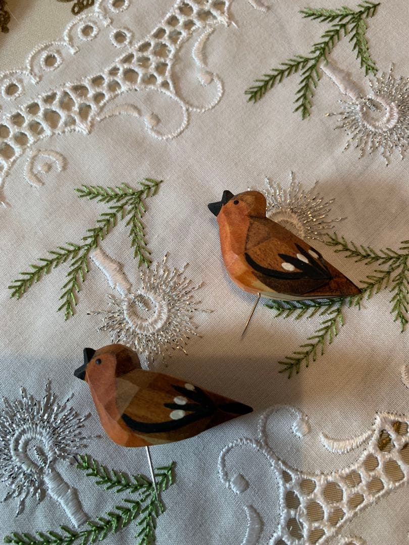 ドイツ製　木製人形　レアなエルツのビンテージの沢山の小鳥の止まり木！可愛い過ぎ！